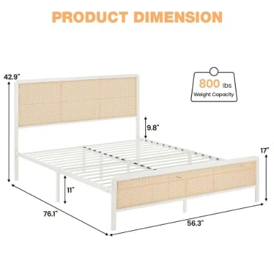 صورة إلورا – سرير مودرن من الخشب الطبيعي