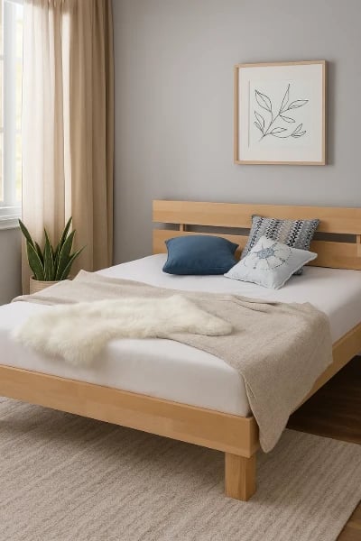 صورة كانو – سرير خشب طبيعي