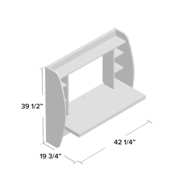 Picture of Cushing White Floating Desk