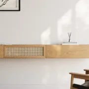 صورة اچاري حامل للتليفزيون رتان مع خشب