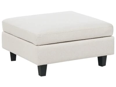 Nivra Square Ottoman – Padded Cushion Top with Wooden Legs