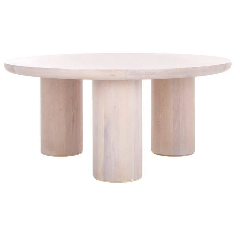 Nova Round Coffee Table – Natural Wood