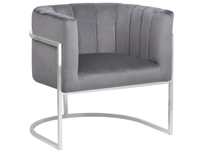 Picture of Arelia Modern Armchair – Natural Wood with Soft Fabric & Metal Legs