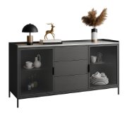 صورة لاكان بوفيه حديث خشب طبيعي