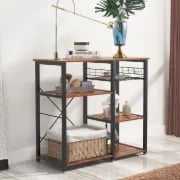 Slushy Rolling Kitchen Island with Metal Frame