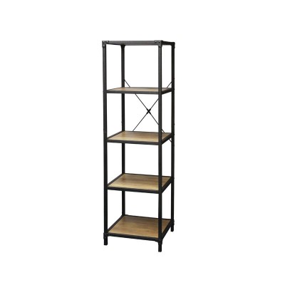 Rustic 5 Tier Storage Shelf Corner Shelf Decoration Rack