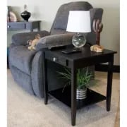Picture of Aidan Natural wood side table - One drawer