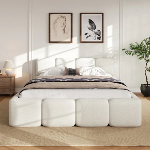 Blocca – Upholstered Bed with Low-Profile Design