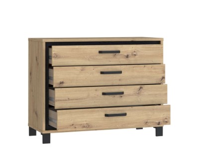 صورة طقم غرفة نوم ماراي – خزانة بباب منزلق من الخشب الطبيعي