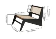 Picture of Kuroko Japandi Lounge Chair – Rattan & Natural Wood