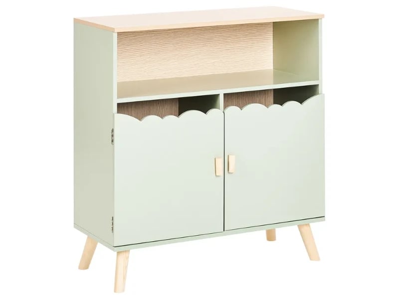 LuneBox Kids Natural wood Cabinet.