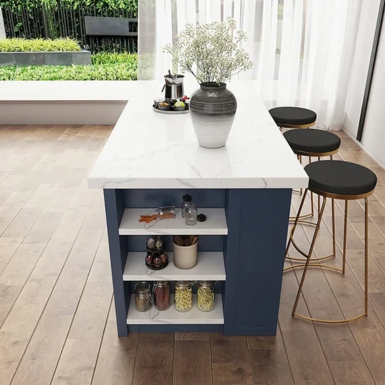 Grata Kitchen Island with Storage