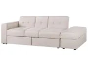 Dormiéa  Convertible Sectional Sofa Bed from natural wood - Fabric Upholstery with Hidden Storage .