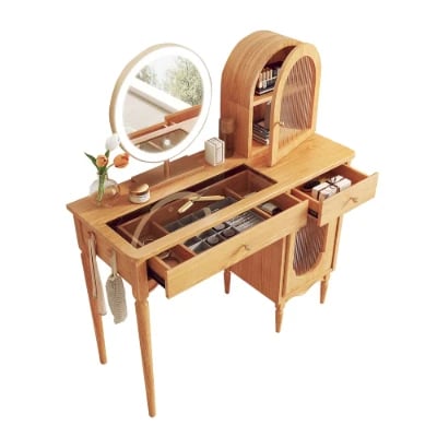 صورة منضدة مكياج حديث مع سطح زجاجي-چيسواي