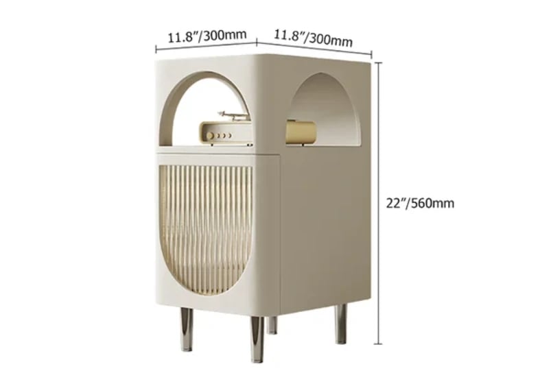 صورة طاولة جانبية خشب طبيعى - موديرنو