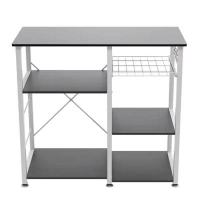 Slushy Rolling Kitchen Island with Metal Frame