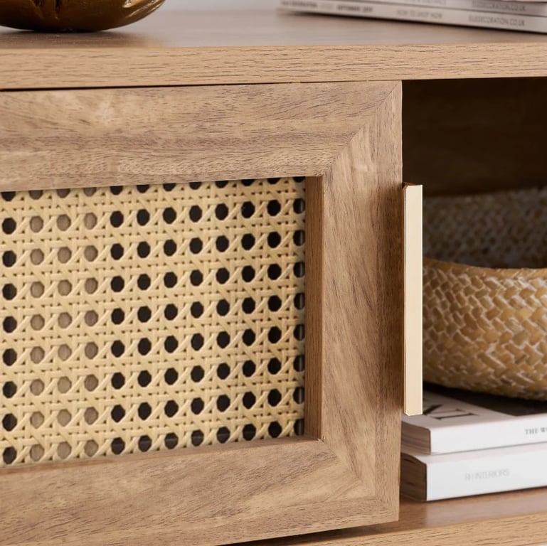 Épure Rattan Console  - Natural wood.