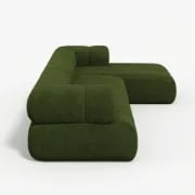 Picture of Verde Sectional Sofa –  Tufted Upholstery & Natural Wood Base