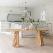 Picture of Willow Oval Natural Wood Dining Table