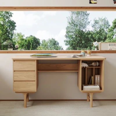 Noyeréa Desk - Natural Wood.