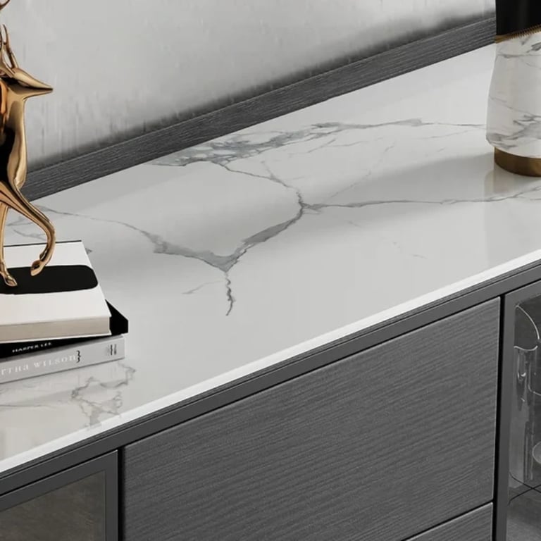 صورة لاكان بوفيه حديث خشب طبيعي