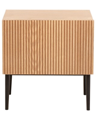 Picture of Orlane – Natural Wood Bedside Table with Modern Design