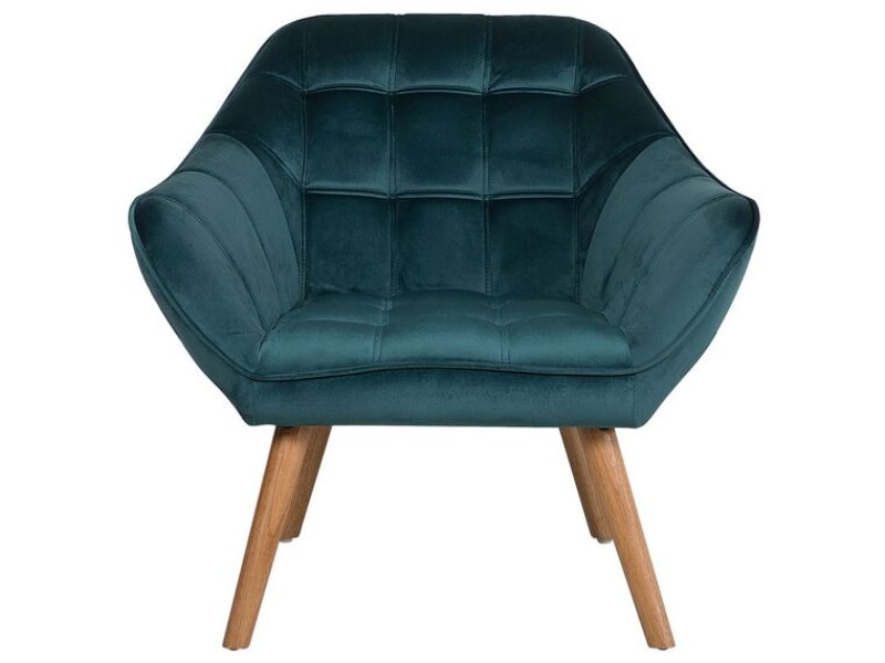 صورة كرسي ميلو بحواف مستديرة – تنجيد ناعم وأرجل خشبية