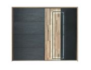 Picture of Loftline Natural Wood Bedroom Set – Floating Nightstands