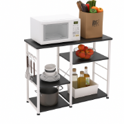 Picture of Bridu 3-Tier Wood and Metal Kitchen Stand