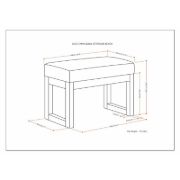 Darin  Faux Leather Bench