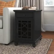 Picture of Ahmara Side table natural wood with storage