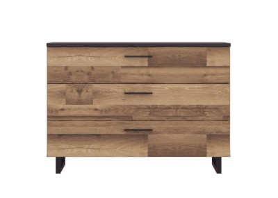Picture of Loftline Natural Wood Bedroom Set – Floating Nightstands