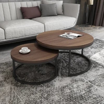 Picture of Fero Modern Natural Wood Coffee Table - 2 pieces