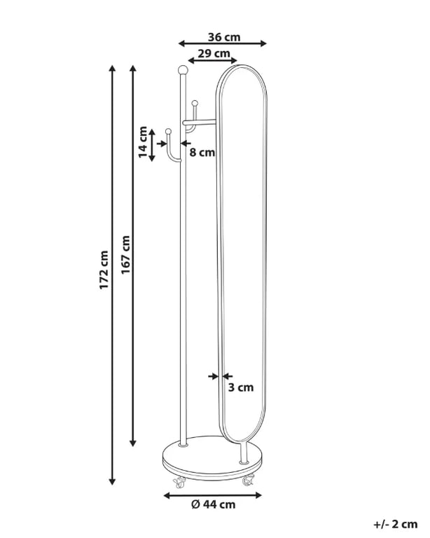 Picture of Éveil Floor Mirror- With Metal Frame.