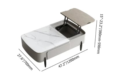 صورة طاولة قهوة إمبر – خشب طبيعي