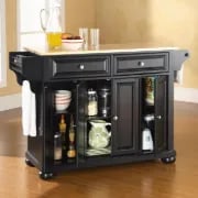 Talya Wide Rolling Kitchen Island