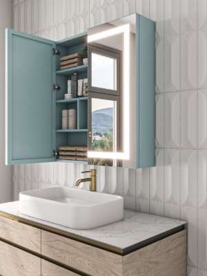 Picture of Lustra – LED Bathroom Mirror Cabinet with Multifunctional Storage