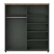 صورة دولاب إمانويلا خشب طبيعي مع مرآه