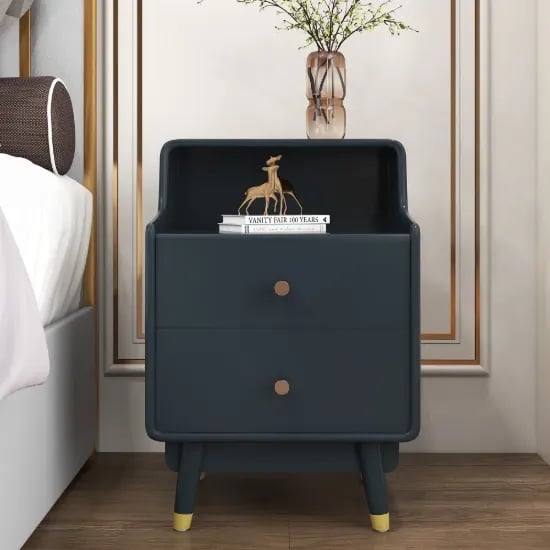 صورة سولو - طاولة غرفة نوم حديثة - 2 درج