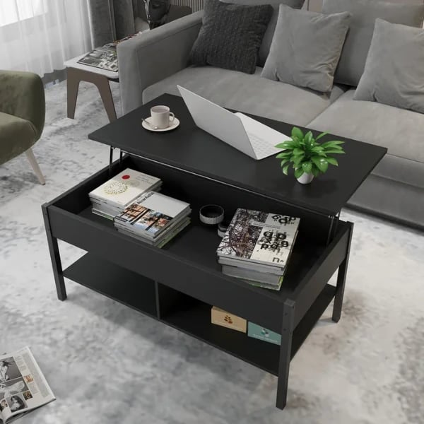 Gilbertville Lift Top 4 Legs 1 Coffee Table with Storage