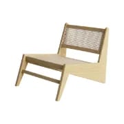 Picture of Kuroko Japandi Lounge Chair – Rattan & Natural Wood