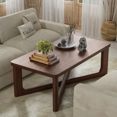 Picture of Lunvi Natural Wood Coffee Table – Scandinavian Inspired Design