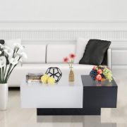 Picture of Dorean Modern Natural Wood Coffee Table with storage