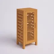 صورة خزانة حمام خشب طبيعي - باولو