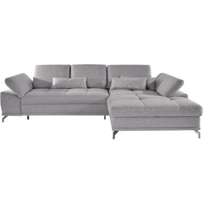 Picture of Bianco Modern L-Shaped Sectional – Natural Wood Base