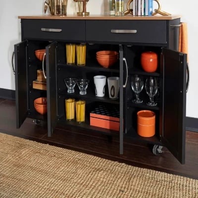 Algarro Wide Rolling Kitchen Cart