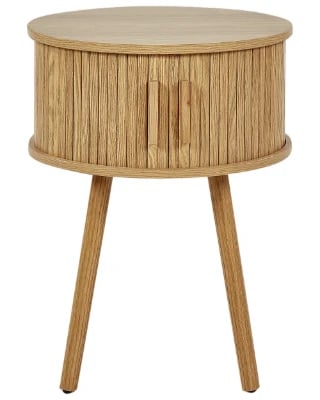 صورة .إليز طاولة جانبية- من الخشب الطبيعي