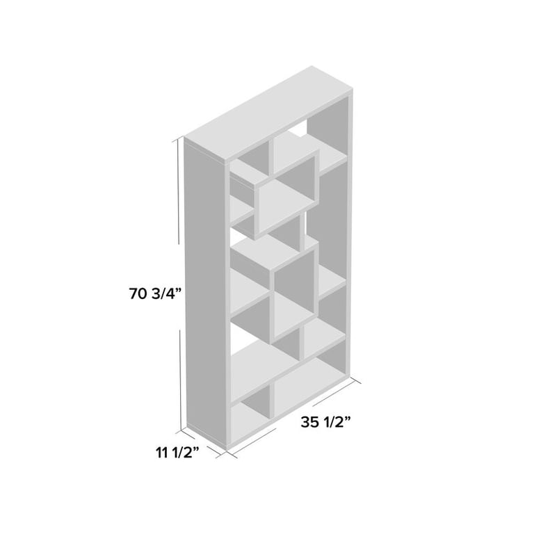 senui Geometric Bookcase