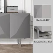 Picture of Venela Modern Sideboard Natural wood with Metal legs