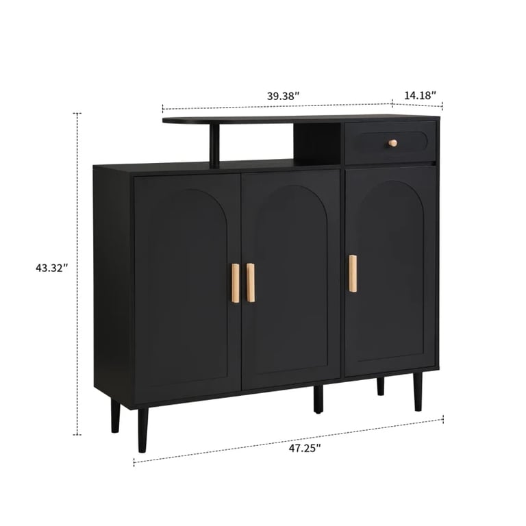 Noirette – Luxury Modern Natural Wood Shoe Cabinet